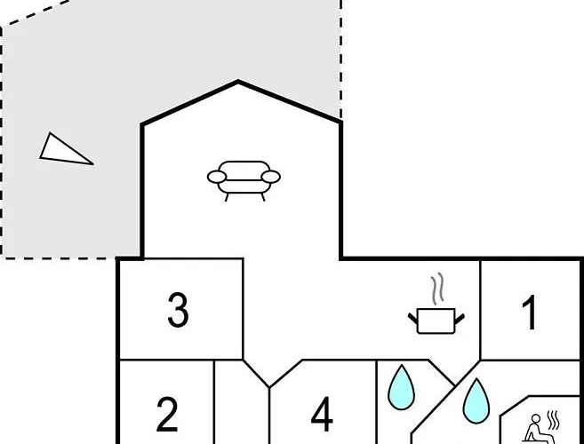 Дом отдыха Lovely In With Sauna Обенро